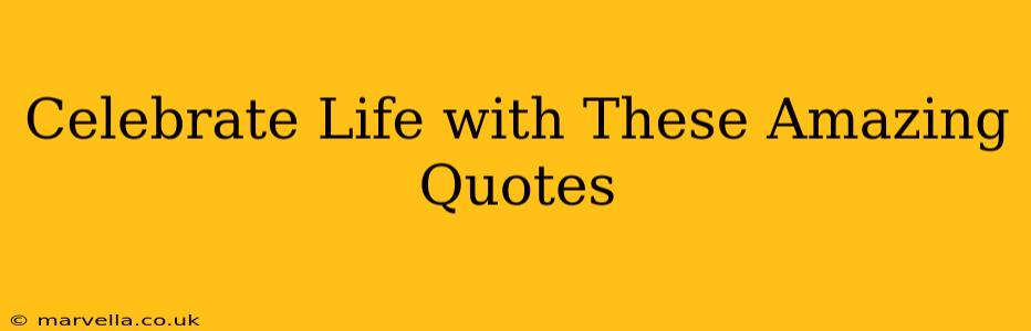 Celebrate Life with These Amazing Quotes