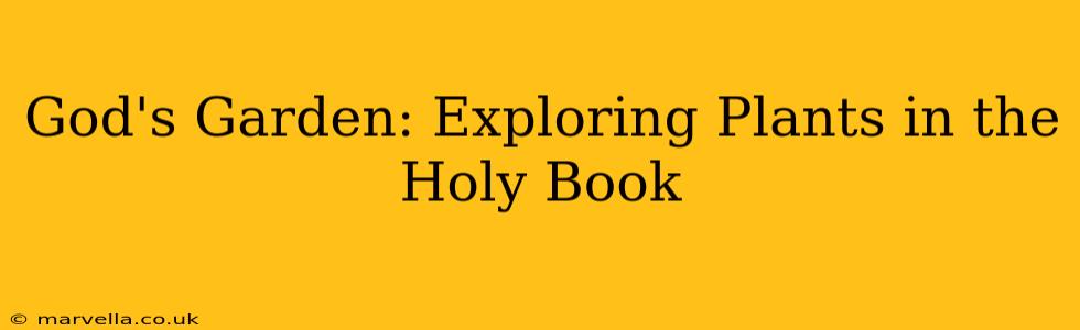 God's Garden: Exploring Plants in the Holy Book