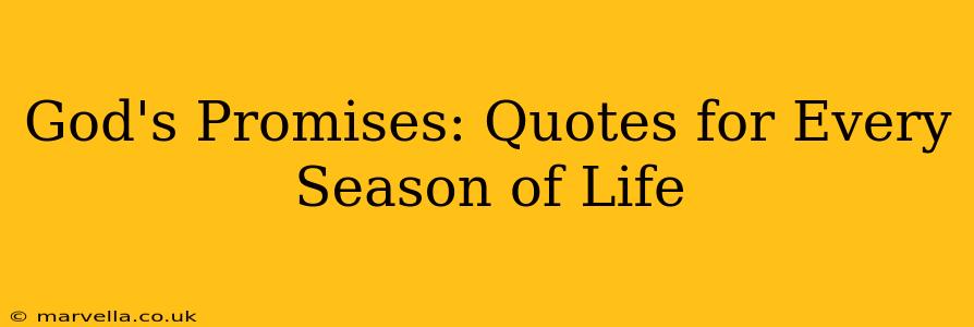 God's Promises: Quotes for Every Season of Life