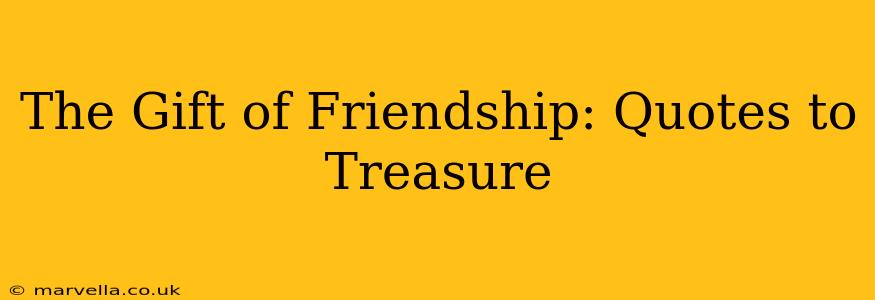 The Gift of Friendship: Quotes to Treasure